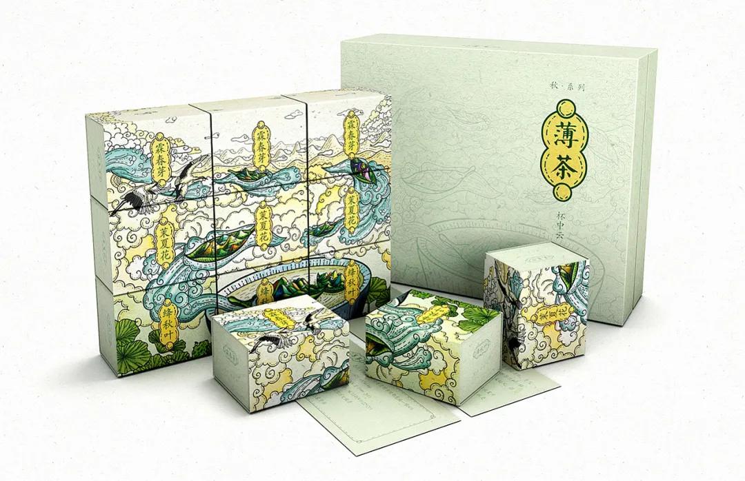 新款茶叶包装设计创意礼盒,日本的茶叶包装创意设计