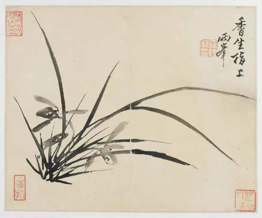 罗聘水墨山水作品,罗聘人物山水册页活页