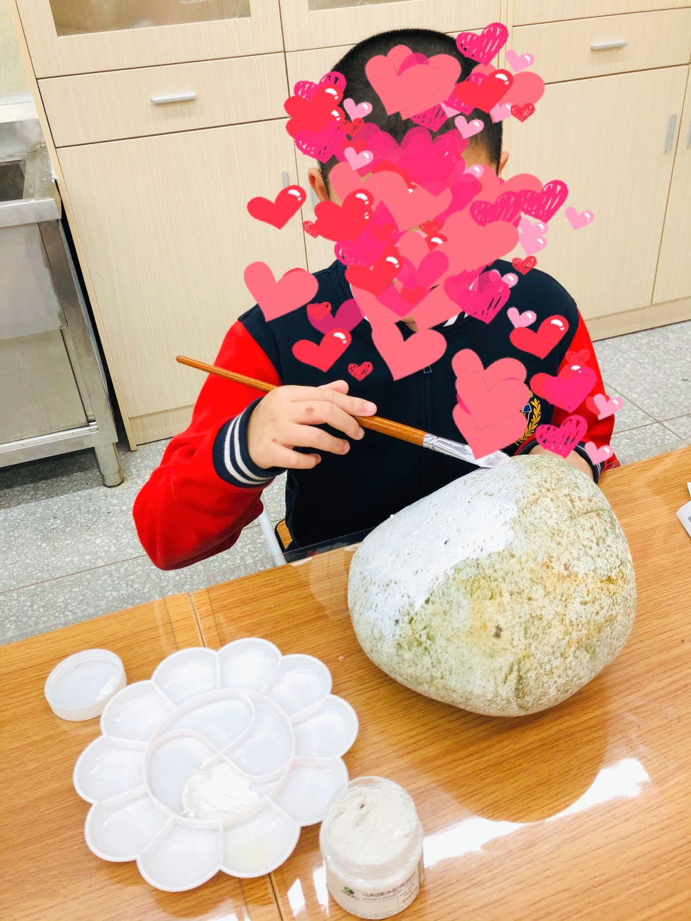 初学石头画作品,捡到的石头该画些什么