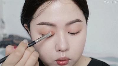 单眼皮眼妆的画法初学者视频,圆眼单眼皮内眦赘皮眼妆画法