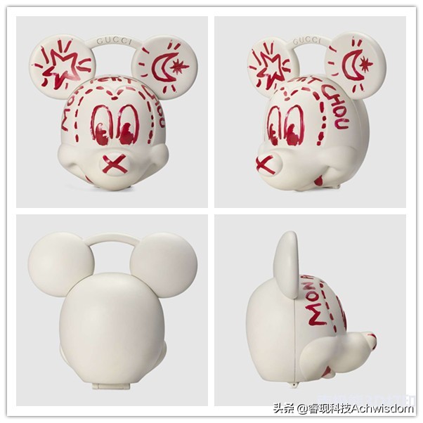 为什么古驰米老鼠包包天猫上没有,米老鼠真皮手提包