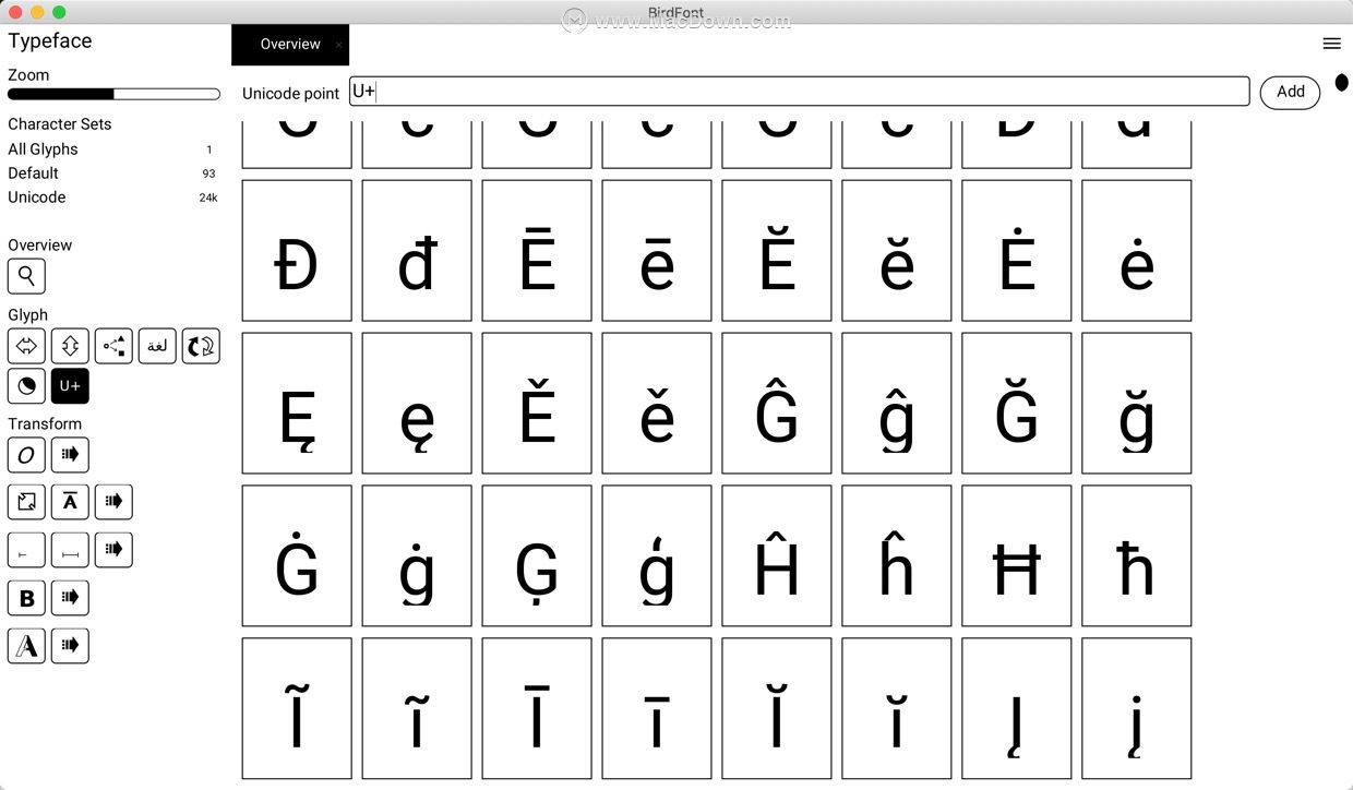 macttf字体编辑器,bird字体转换