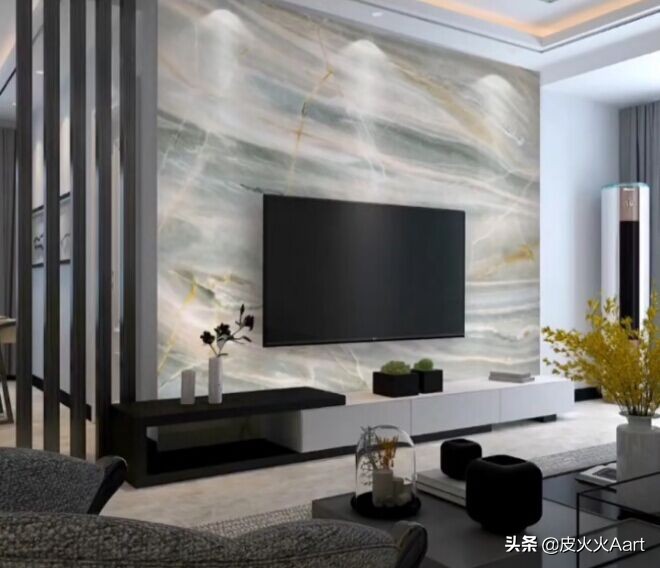 没有豪华的装修却有很美的背景墙,复式背景墙怎么装修才高档