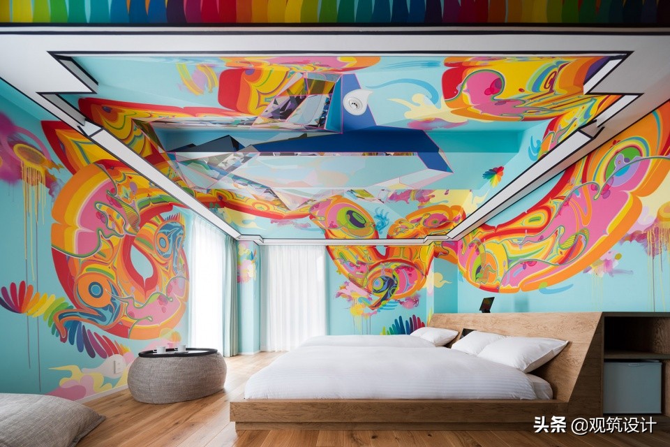 BnAAlterMuseum美术馆酒店，京都，艺术房间与垂直画廊