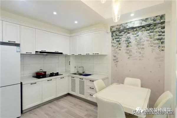 集成灶橱柜和什么颜色搭配好看,冰箱颜色和橱柜颜色搭配效果图