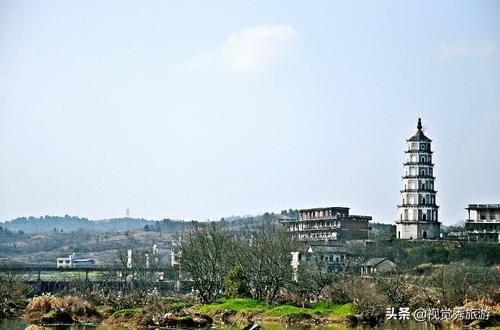 隽秀潇洒的湘南风格的砖塔,湖南省常宁培元塔