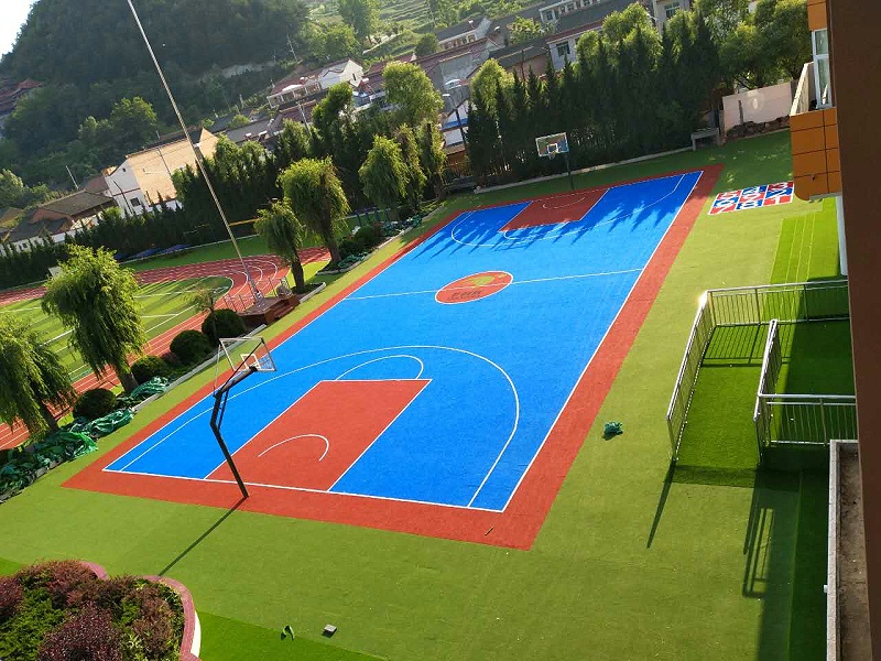 湖北篮球场人造草坪施工队,广州篮球场人造草坪