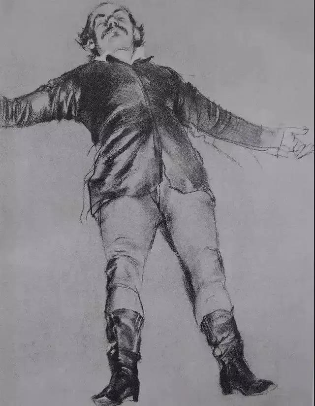 门采尔风景速写高清大图,速写临摹大师作品