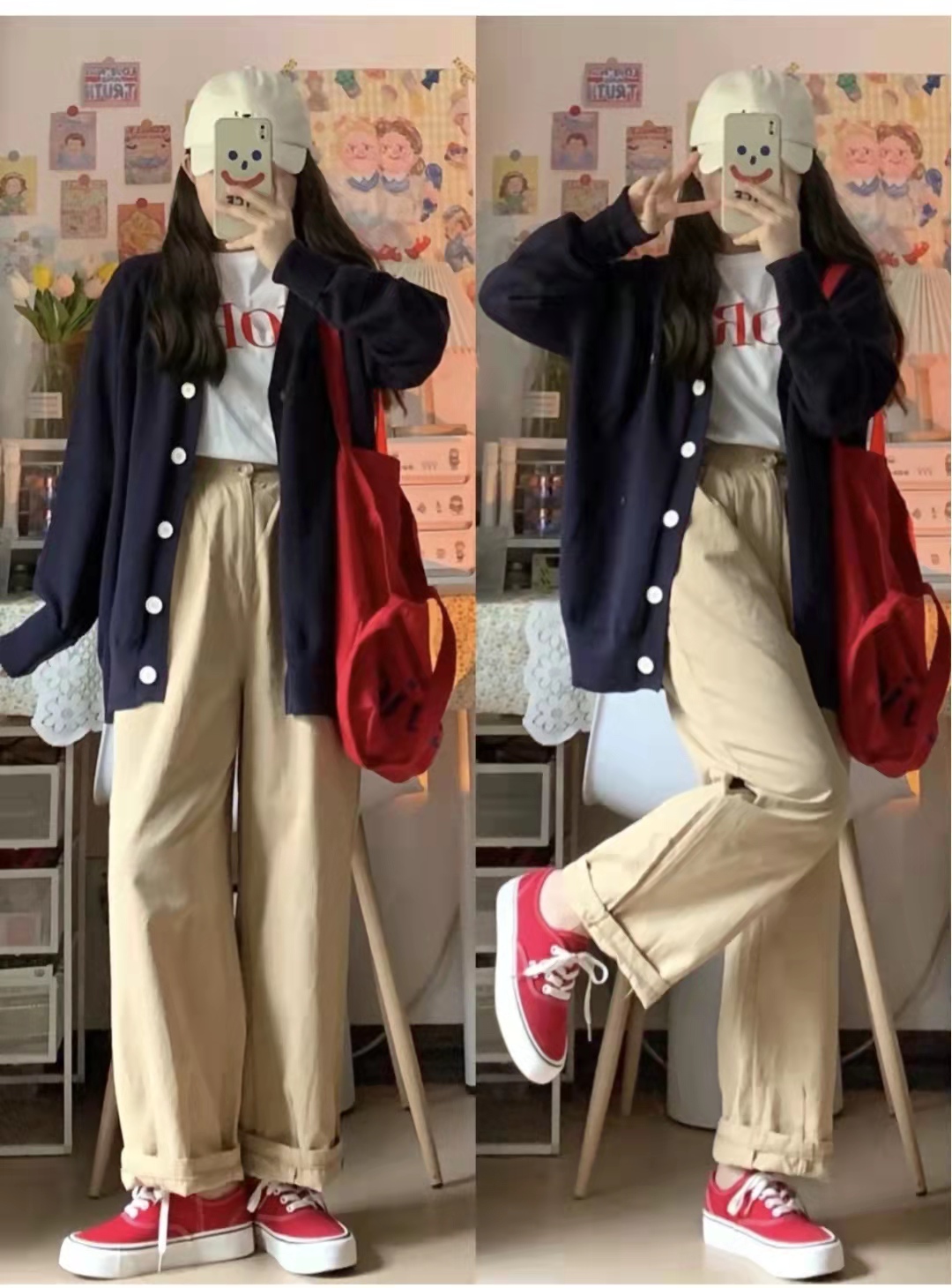 卡其色裤子配什么上衣有高级感男,黑色上衣配卡其色裤子好看吗男生