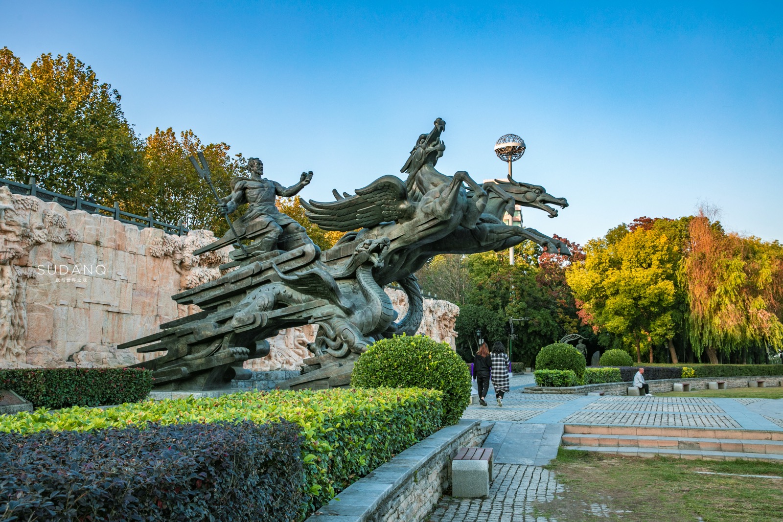 武汉太美了,汉江江滩景区
