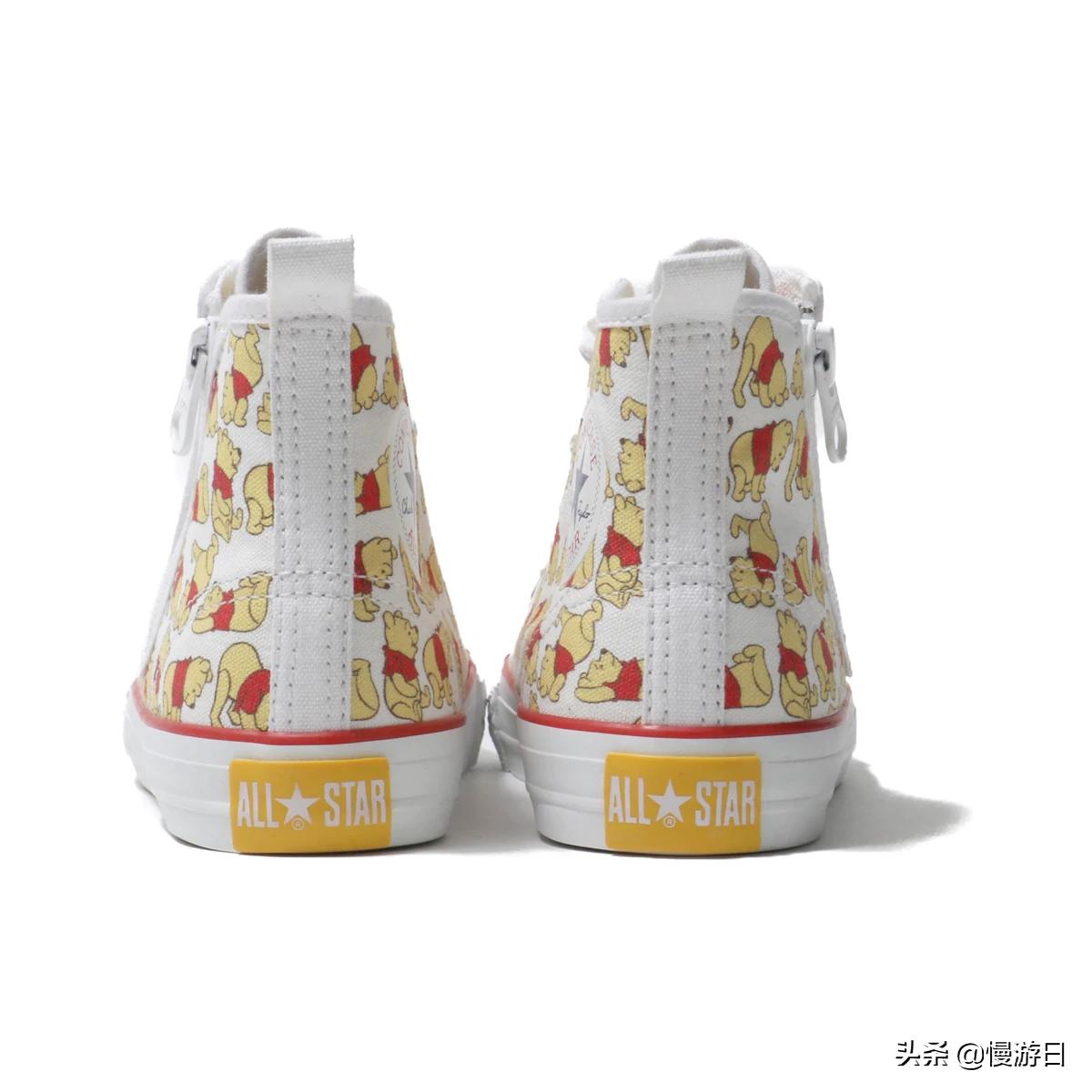 穿上小熊维尼去逛街！日本匡威推出小熊维尼限定婴儿小童帆布鞋