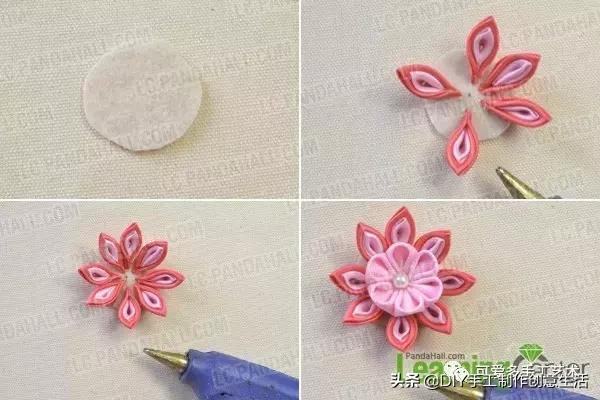 丝带做花带,做花带的教程