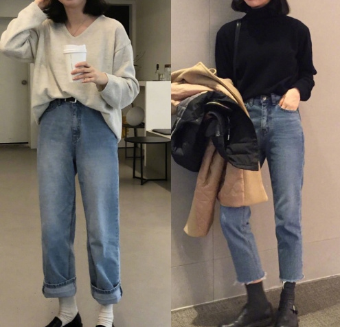 宽松的裤子怎么穿才好看,特别宽松肥大的裤子怎么穿