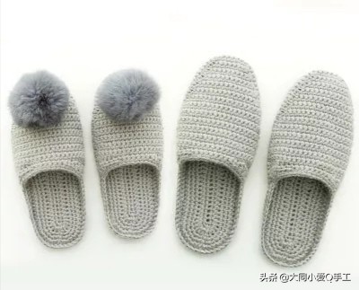 一个温馨的家编织方法,拖鞋纯手工编织幸福一家人教程