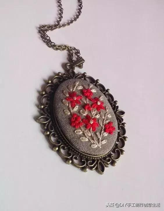 如何绣项链,手工项链绣法