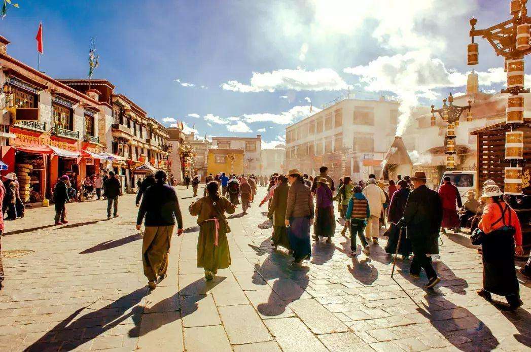 拉萨八廓街地图,八廓街和转经道