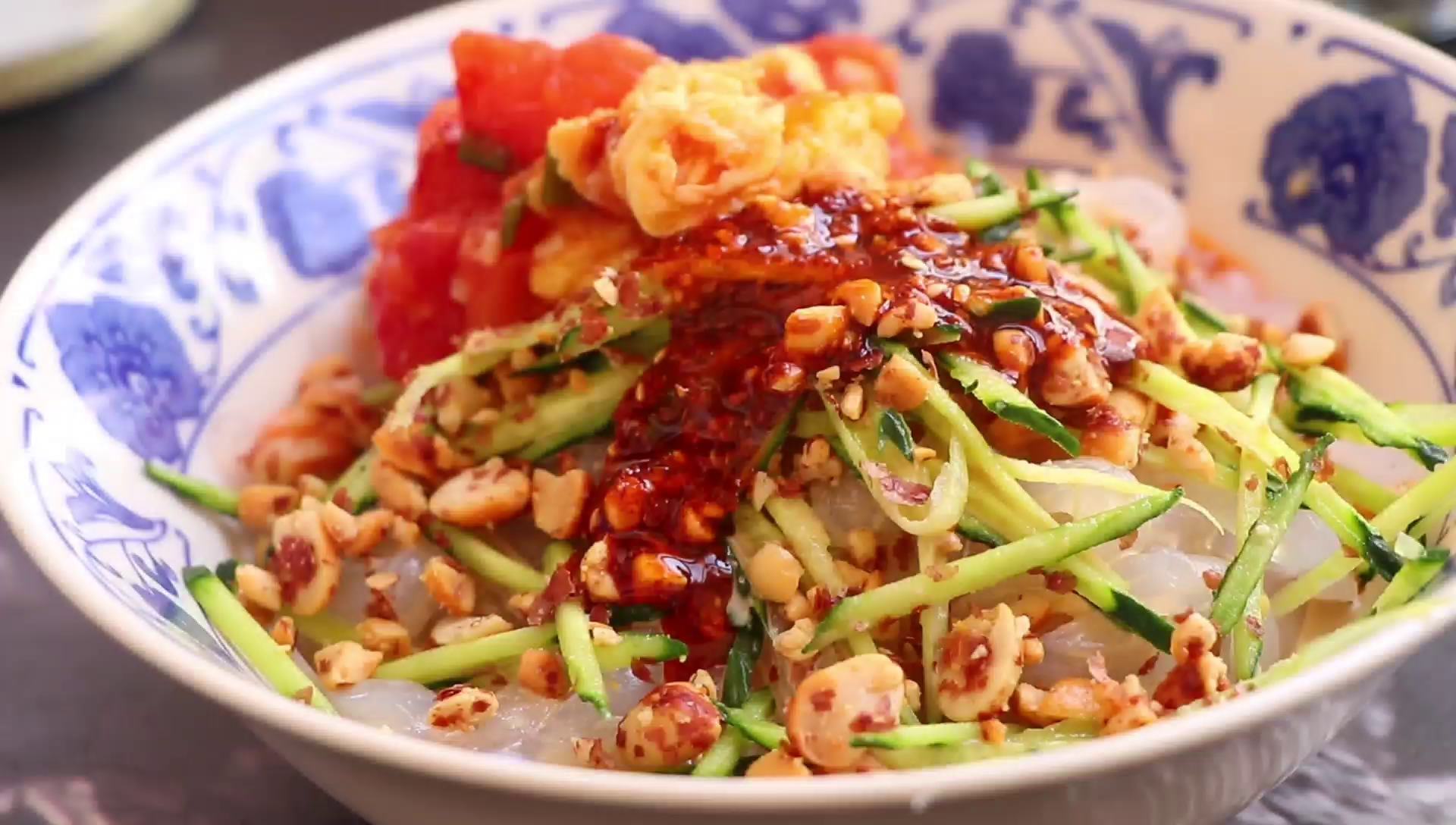 凉粉劲道q弹酸辣爽口超级开胃呀,麻辣凉粉的做法劲道爽口特别下饭