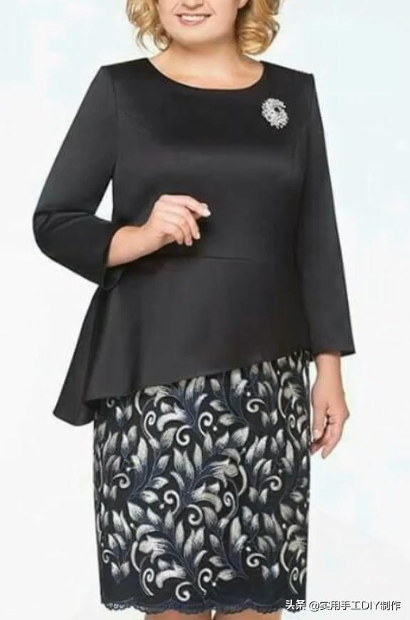 布艺背心套裙,妈妈装40-50岁洋气时髦新款套裙