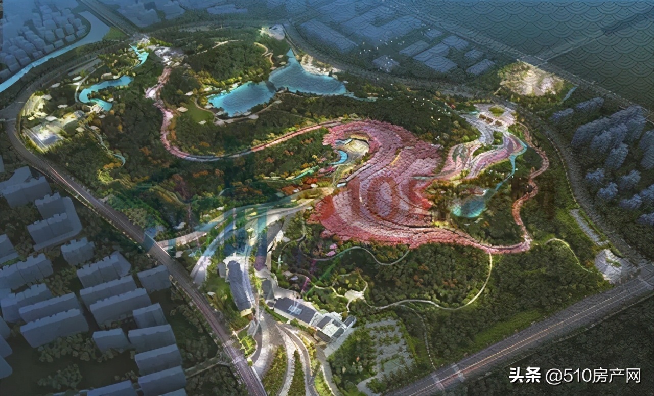 龙山森林公园规划图,新建蟠龙山公园效果图