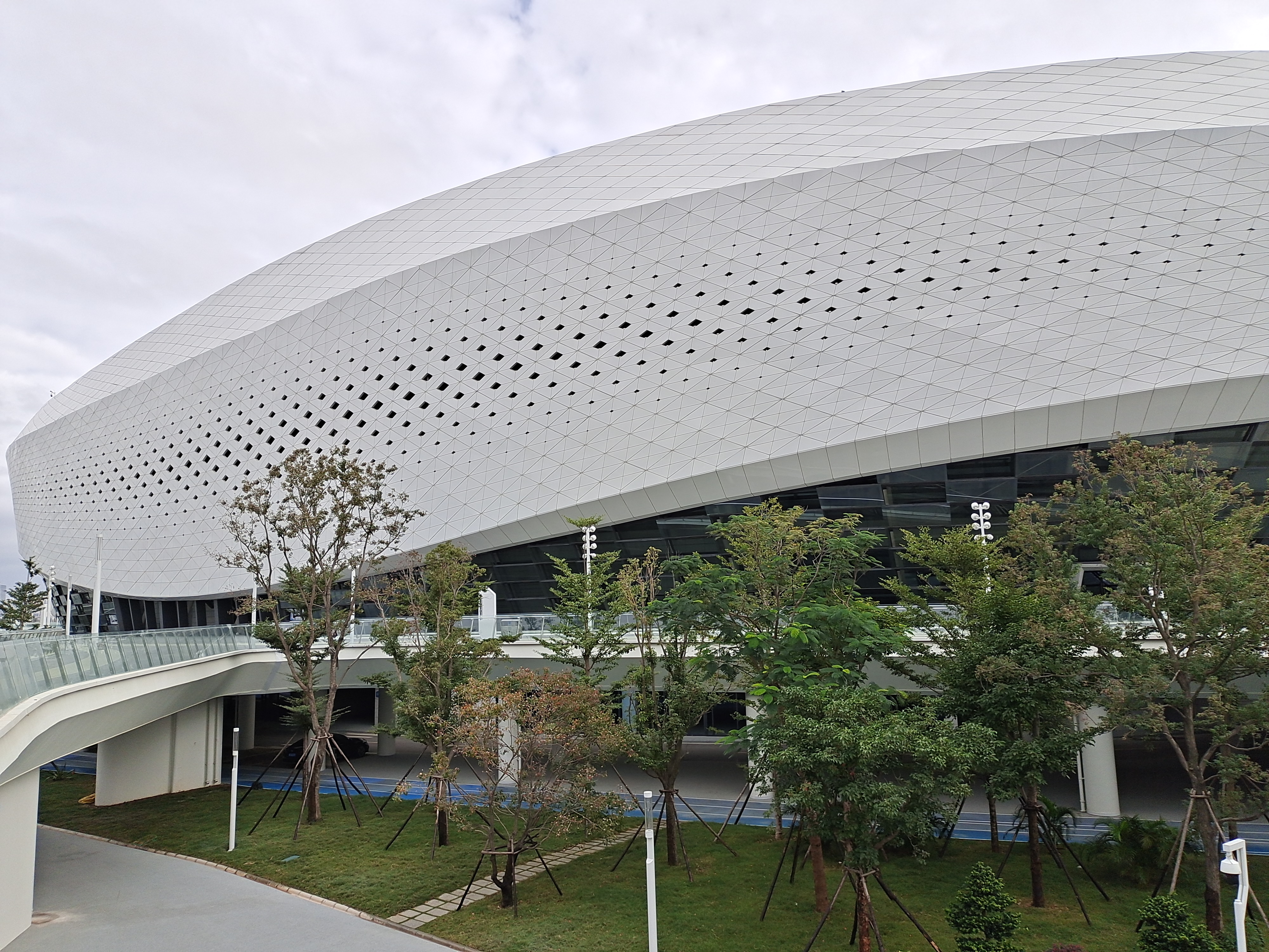 晋江市第二体育中心参观,晋江市第二体育馆全景