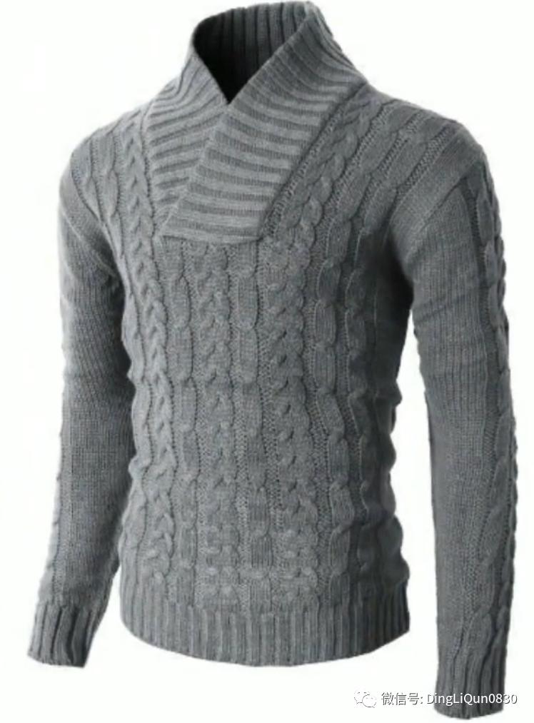 男式针织衫简单又好看的花样,编织教程男士高档中长开衫针织衫