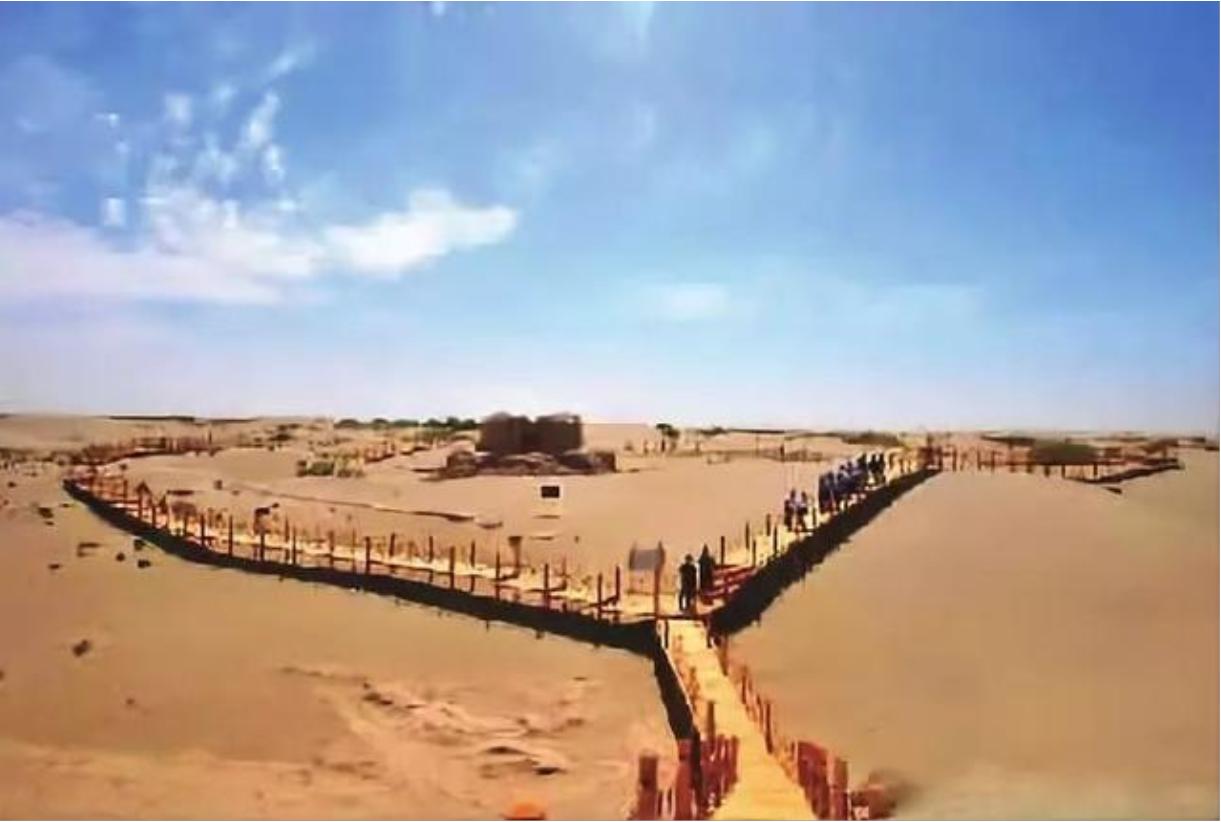 古精绝国尼雅遗址,1995年新疆民丰县尼雅遗址出土了