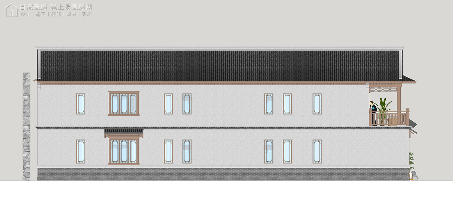 三层新中式别墅全套设计图纸,新中式合院别墅户型图纸