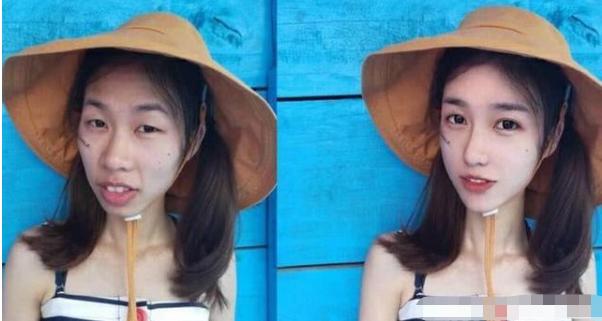 精修前后对比图片,精修照片和真实照片