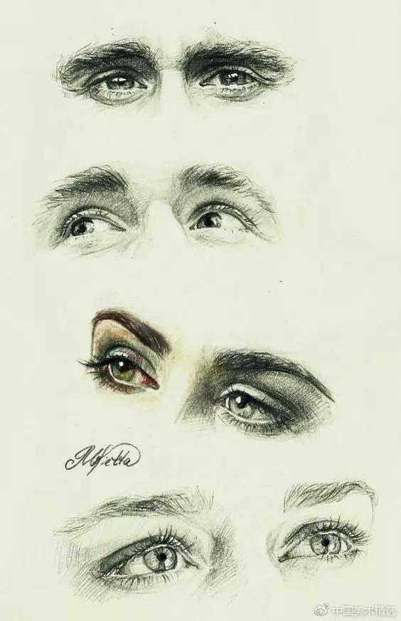 简笔画古风眼睛100种画法,古风眼睛100种画法简单