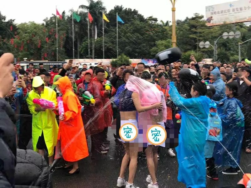 东坑“*身卖**节”，竟有女生被“射”到需要叫安保人员带离现场！