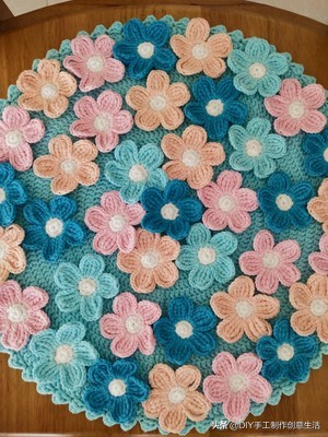 美轮美奂的钩编坐垫,怎样钩编各种坐垫