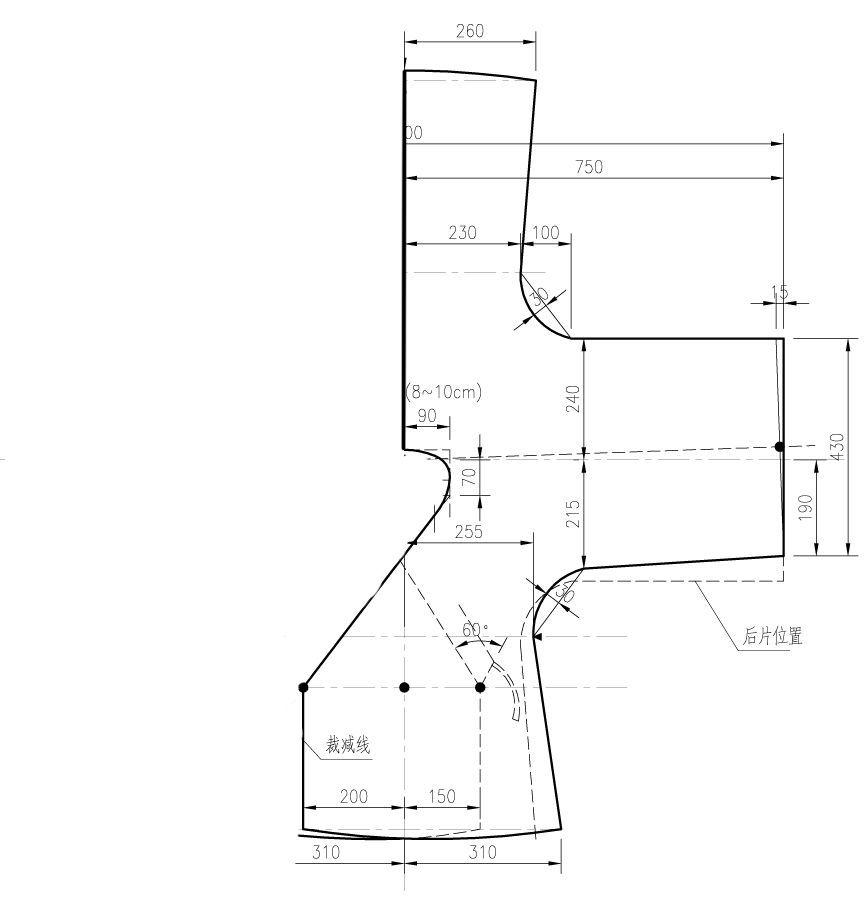 汉服襦裙裁剪图,汉服齐襦裙制作教程