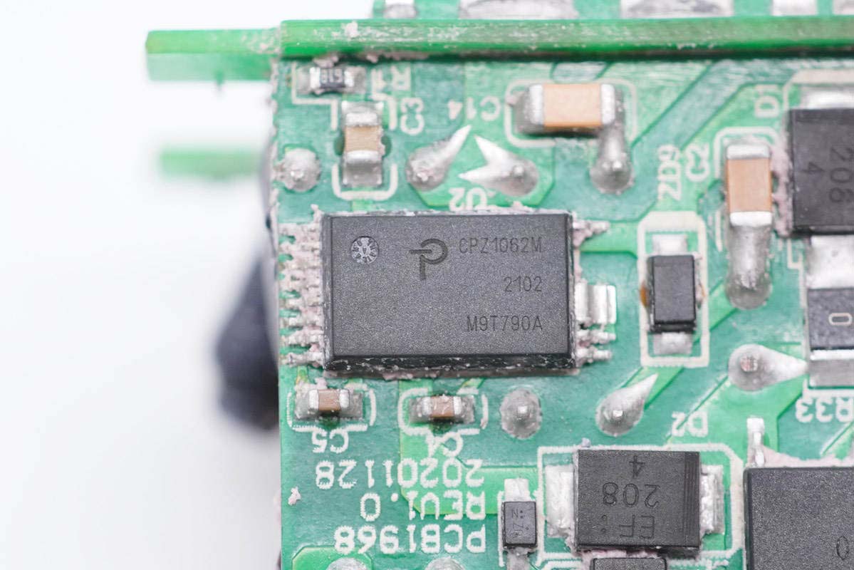 氮化镓快充拆解,双口快充头65w氮化镓拆解