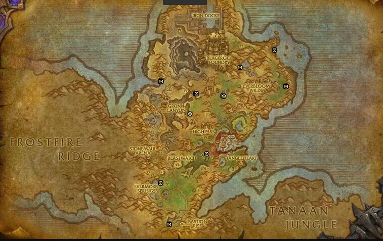 魔兽世界德拉诺宝藏图,魔兽世界古树的遗产