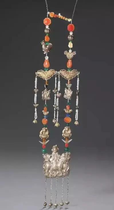 长命锁图片大全古代,古人颈饰长命锁