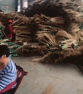 农村扫把价格,山东一村庄卖扫帚年产超值5千万