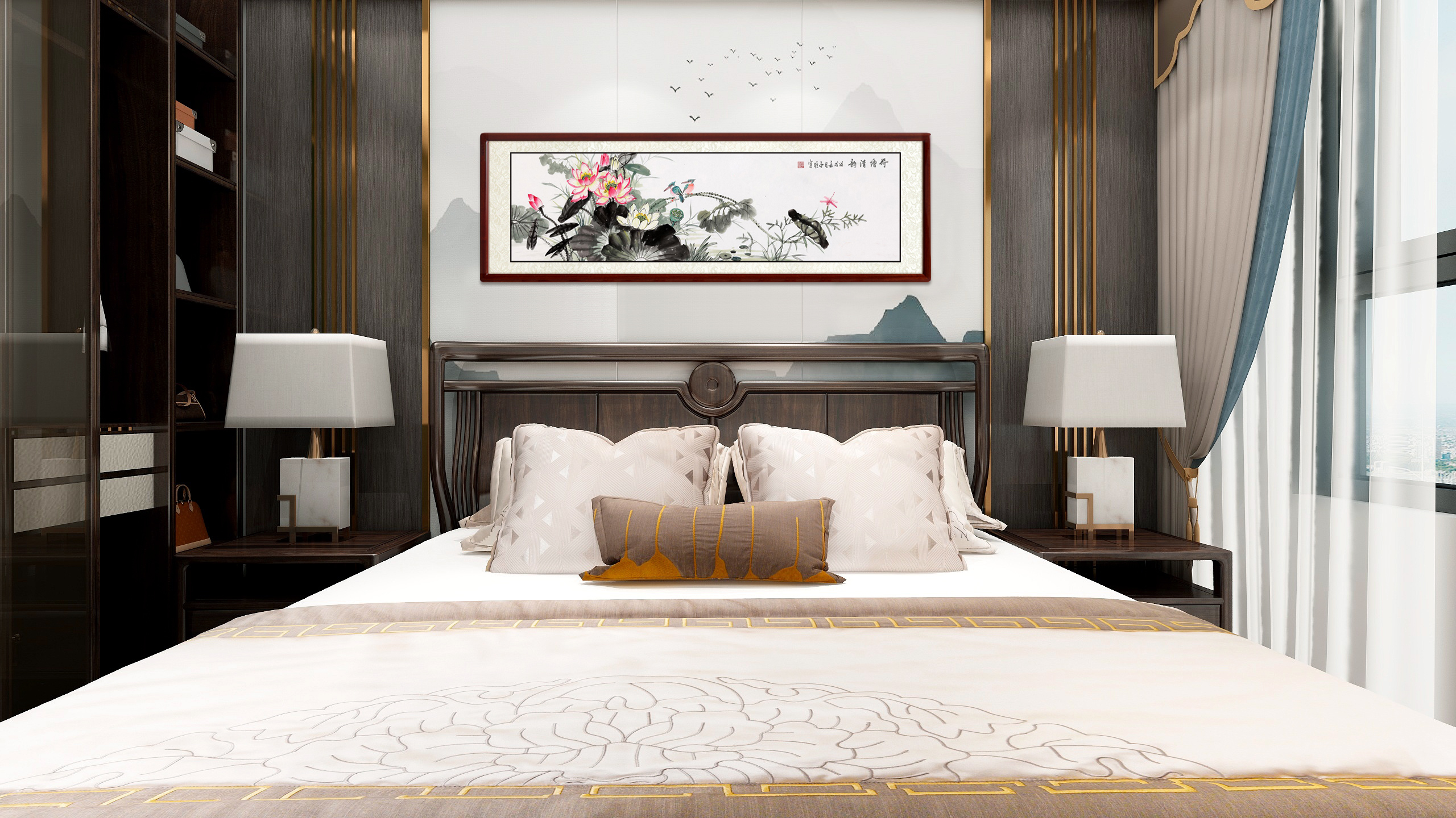 家中招财画挂哪里好,居家适合挂的风水画