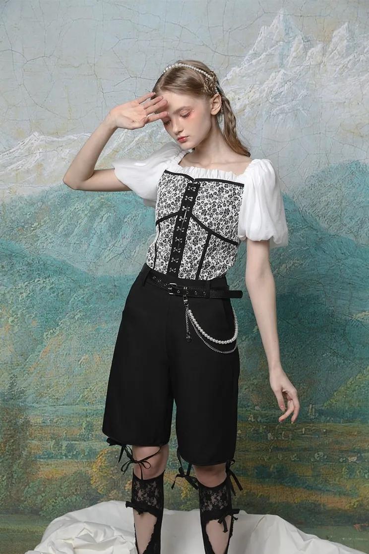 还在穿短袖吗,夏季法式泡泡袖怎么穿