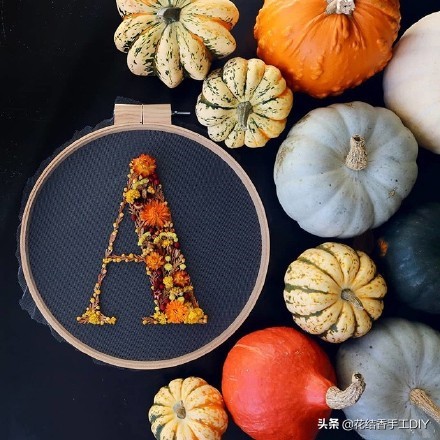 手工diy刺绣分享60款,干花刺绣作品图片