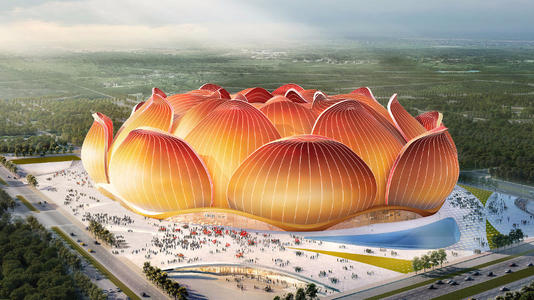 恒大最新球场造型,广州恒大新球场一波流