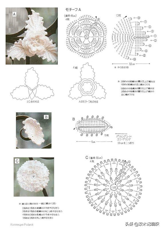 多款漂亮时尚的爱尔兰蕾丝钩花配饰手拿包包，附图解
