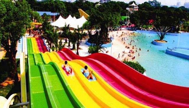 东莞虎英水上乐园冲浪池,东莞东城虎英水上乐园