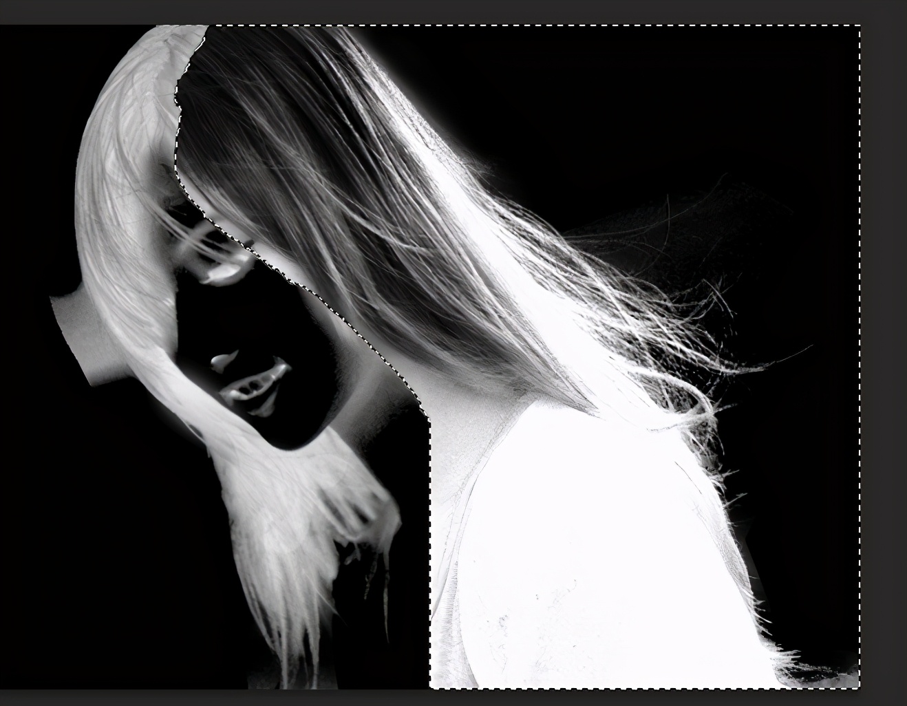 ps复杂背景发丝相近颜色抠图方法,ps通道抠人物发丝