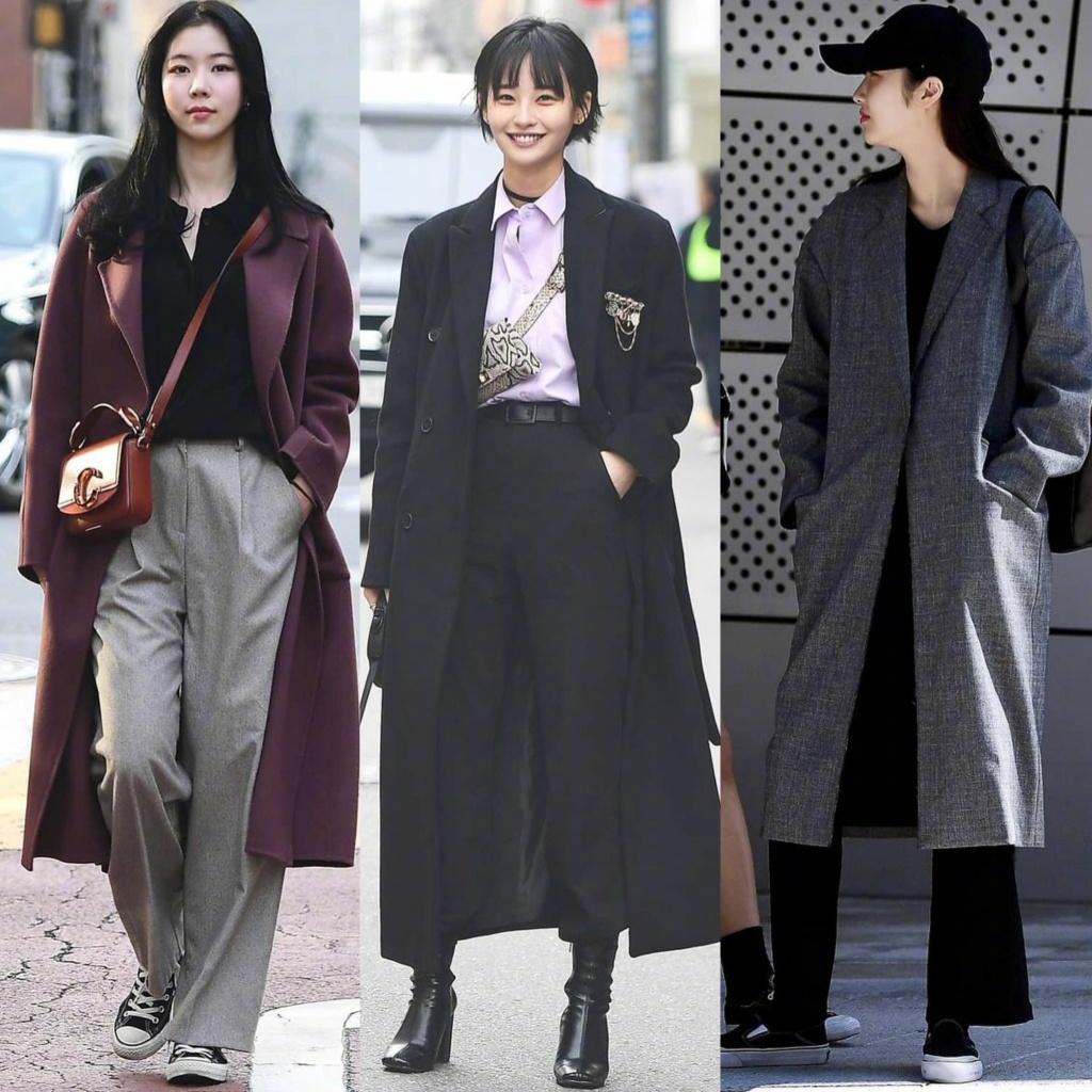 韩国一款女士大衣很火,韩国女明星冬天大衣穿搭