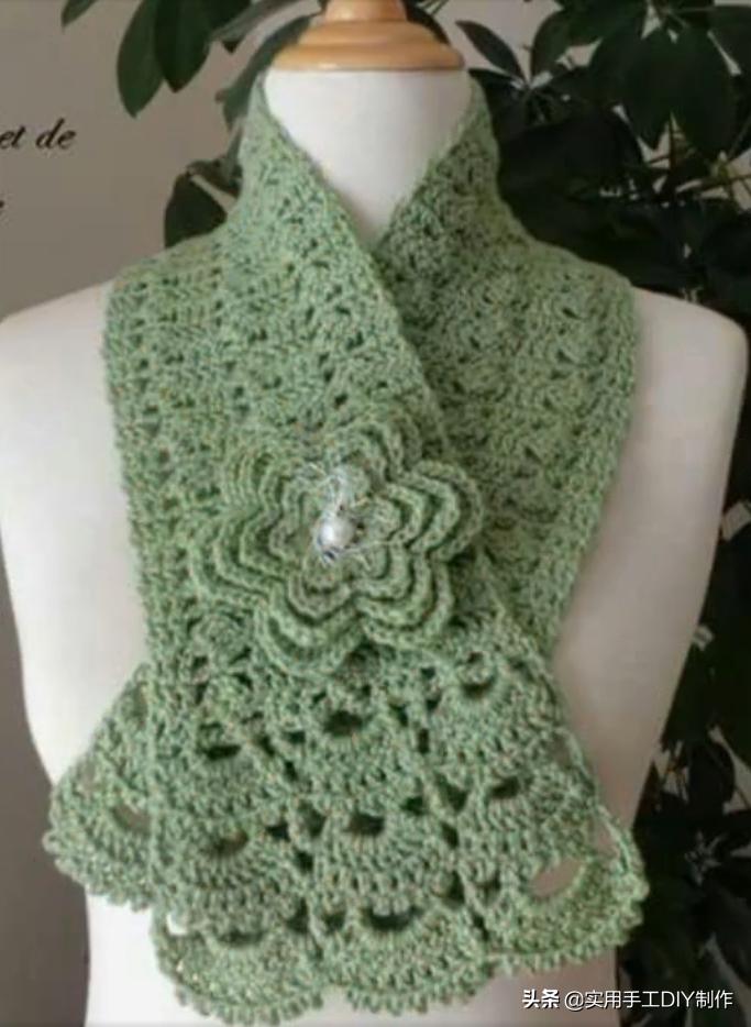 新款针织秋冬宽松披肩怎么织,针织中长款披肩