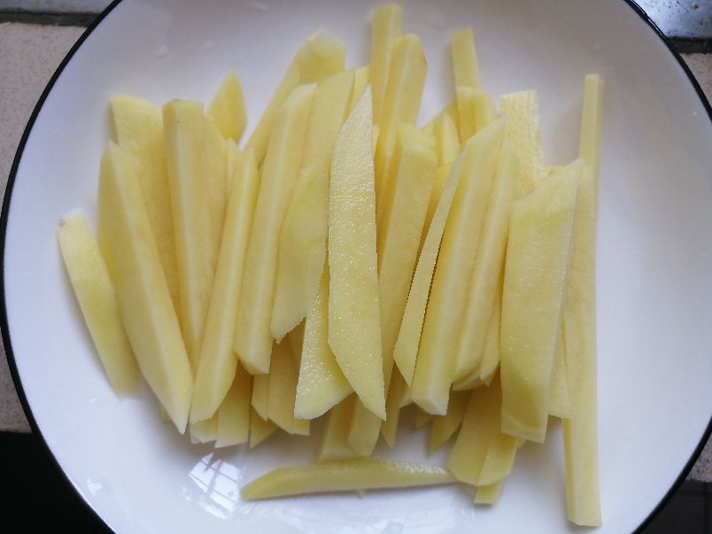 无油炸薯条烤箱版,烤箱版薯条直接烤