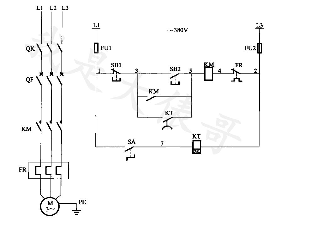 延时启动控制电路怎样设置,零基础学电工延时启动电路讲解