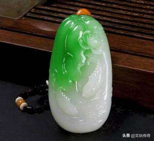 带蓝青底的翡翠,大绿葫芦翡翠