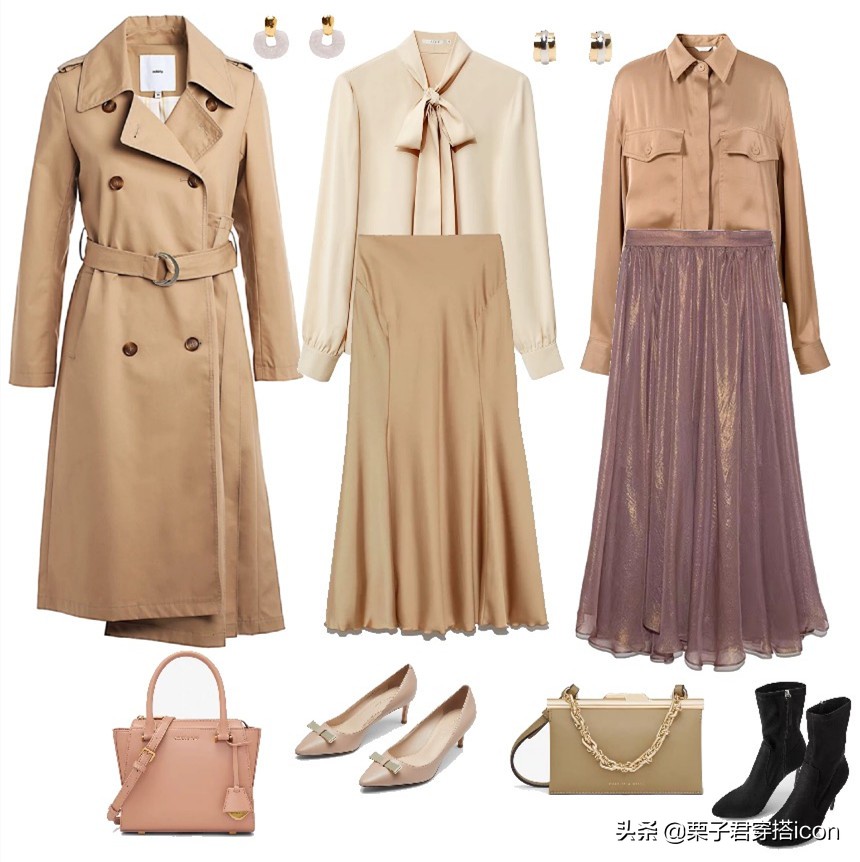 夏天卡其色穿搭最高级,秋冬穿搭卡其色气质高级感