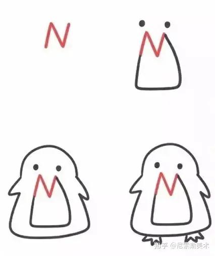 教孩子简笔画从哪入手,画画儿童简笔画9-12岁黑白色